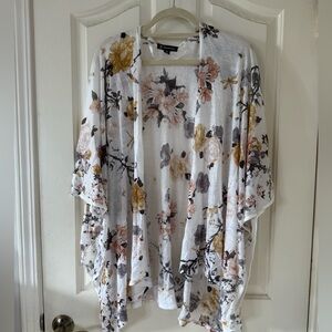 INC International Concepts Floral Kimono Cardigan